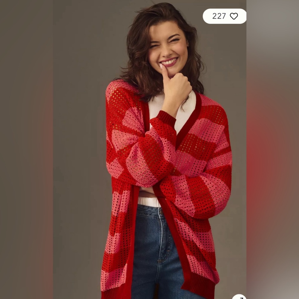 NWT FARM Rio for Anthropologie cardigan Size Small